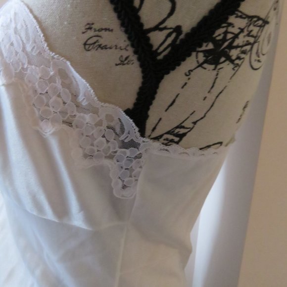 Vintage 1990s White Lace High Cut One Piece Baby Doll - Picture 8 of 10